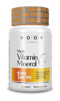 Voop Multivitamin Multimineral Aromasız Yetişkin Vitamin 30 Kapsül