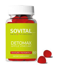 Sovital Detomax Apple Vinegar Elmalı Yetişkin Vitamin 60 Adet