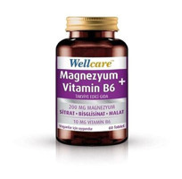 Wellcare Magnezyum Vitamin B6 Aromasız Yetişkin Vitamin 60 Kapsül