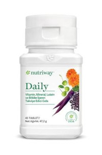 Amway Daily Nutriway Bitki Ekstralar Yetişkin Vitamin 45 Tablet