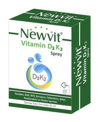 Newvit Vitamin D3 K2 Aromasız Yetişkin Vitamin 30 ml