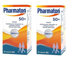 Pharmaton 50 Plus Aromasız Yetişkin Vitamin 2x30 Kapsül
