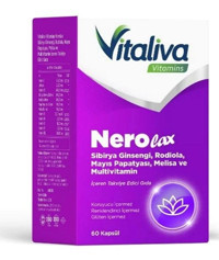 Vitaliva Vitamins Nerolax Multivitamin Aromasız Yetişkin Vitamin 60 Kapsül