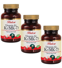 Balen Vitamin K2 Bitki Ekstralar Yetişkin Vitamin 3x60 Kapsül