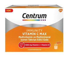 Centrum Immunity C Max Aromasız Yetişkin Vitamin 14 Şase