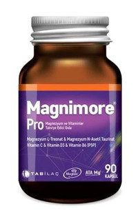Magnimore Pro Magnezyum Ve Vitaminler Takviye Edici Gıda Aromasız Yetişkin Vitamin 90 Kapsül