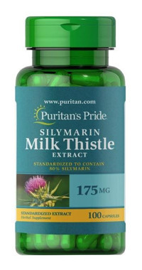 Puritan'S Pride Silymarin Milk Thistle Extract Aromasız Yetişkin Vitamin 100 Kapsül