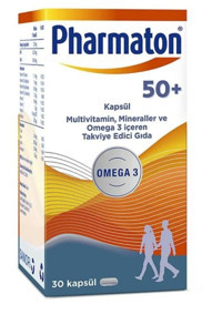 Pharmaton 50 Plus Aromasız Yetişkin Vitamin 30 Kapsül