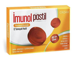 Orzax Imunol Portakallı Yetişkin Vitamin 12 Pastil