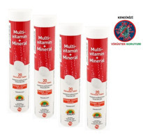 Sunlife Multivitamin Mineral Efervesan Meyveli Yetişkin Vitamin 4x20 Tablet