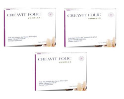 Creavit Folic Complex Aromasız Yetişkin Vitamin 3x30 Tablet