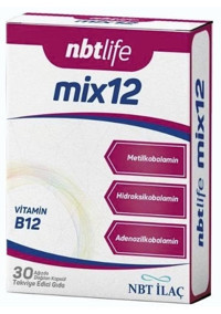 Nbt İlaç Mix12 Aromasız Yetişkin Vitamin 30 Kapsül