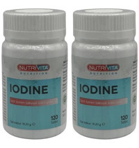 Nutrivita Iodine Aromasız Yetişkin Vitamin 2x120 Tablet