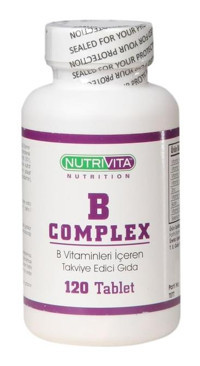 Nutrivita B Complex Aromasız Yetişkin Vitamin 120 Tablet