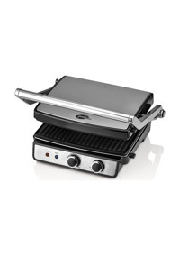 Goldmaster GSM-7409 Royal 4 Dilim Teflon Çıkartılabilir Plaka Tek Yönlü 2000 W Izgaralı inox Tost Makinesi