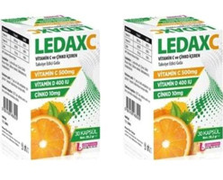 Ledapharma Ledax C Aromasız Yetişkin Vitamin 2x30 Kapsül