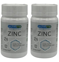Nutrivita Zinc Aromasız Yetişkin Vitamin 2x120 Tablet