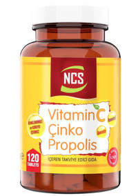 Ncs Vitamin C D Çinko Propolis Aromasız Yetişkin Vitamin 120 Tablet