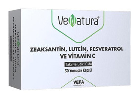 Venatura Zeaksantin Lutein Resveratrol Vitamin C Aromalı Yetişkin Vitamin 30 Adet