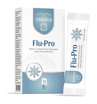 Erbatab Flu-Pro Vitamin C Vitamin D3 Çinko Ve Karamürver Aromasız Yetişkin Vitamin 10 Şase