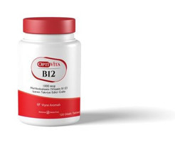 Optivita Vitamin B12 Metilkobalamin Vişne Yetişkin Vitamin 120 Tablet