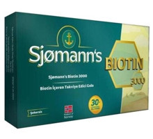 Sjomann'S Biotin Aromasız Yetişkin Vitamin 30 Tablet