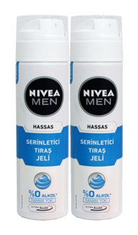 Nivea Hassas Seyahat Boyu Hassas Ciltler İçin Tıraş Köpüğü 2x200 ml