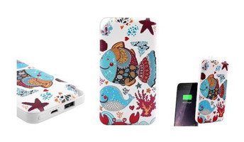 Cosmostech Özel Resim Balık Temalı 10000 mAh Powerbank Çok Renkli