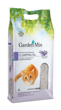 Gardenmix Lavantalı Topaklanan İnce Taneli Bentonit Kedi Kumu 5 lt