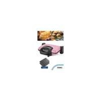 Goldmaster Gurmex 6 Dilim Granit Tek Yönlü 1750 W Izgaralı Pembe Tost Makinesi