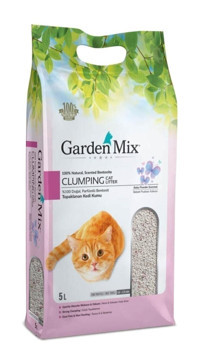 Gardenmix Bebek Pudralı Topaklanan İnce Taneli Bentonit Kedi Kumu 5 lt