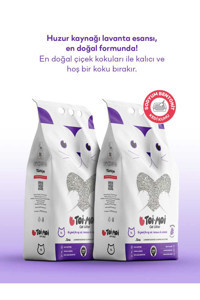 Toi Moi Lavanta Kokulu Topaklanan İnce Taneli Sodyum Bentonit Kedi Kumu 2x5 lt