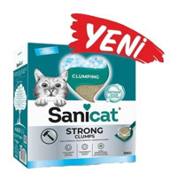 Sanicat Strong Clumps Topaklanan İnce Taneli Organik Kedi Kumu 10 lt