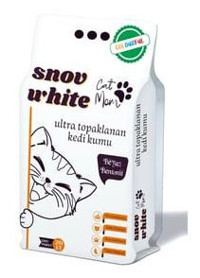 Snow White Colorful Topaklanan İnce Taneli Kokusuz Kedi Kumu 20 lt