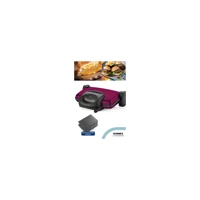 Goldmaster Gurmex 6 Dilim Granit Çıkartılabilir Plaka Tek Yönlü 1750 W Izgaralı Mor Tost Makinesi