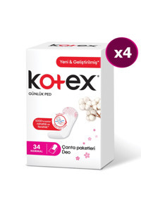 Kotex Organik Antialerjik Normal 34'lü Hijyenik Ped 4 Adet