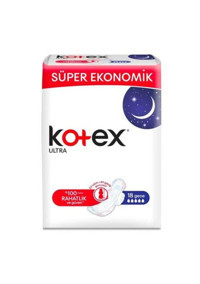 Kotex Organik Antialerjik Orta Gece 18'li Hijyenik Ped 1 Adet