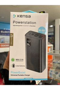 Kensa Powerstation 30000 mAh Powerbank Siyah