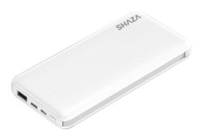 Shaza 4in1 Smart Chip 10000 mAh Powerbank Beyaz