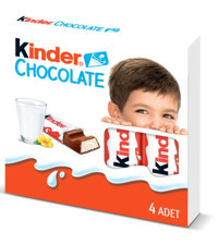 Kinder Sütlü Çikolata 4x50 gr