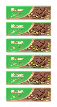 Ülker Baton Antep Fıstıklı Çikolata 6x30 gr