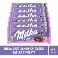 Milka Tablet Çilekli Çikolata 6x92 gr