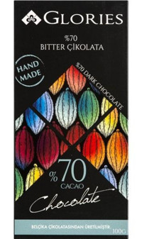 Glories Vegan Bitter Çikolata 100 gr