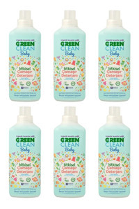 U Green Clean Lavanta Yağlı Bitkisel 6x1000 ml Sıvı Çamaşır Deterjanı