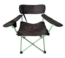 Platan Chair Ones-M Katlanır Kolçaklı Siyah Tekli Kamp Sandalyesi