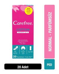 Carefree Parfümsüz Organik 20'li Normal Günlük Ped