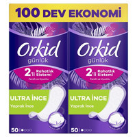 Orkid 2'li Rahatlık Sistemi 100'lü Normal Günlük Ped