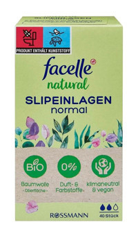 Facelle Natural Organik 40'lı Normal Günlük Ped