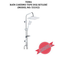 Tema 53242 Yağmurlama Sürgülü Mafsallı Duş Seti