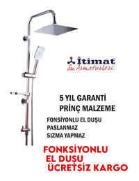 İtimat Delta 400D Yağmurlama Sürgülü Mafsallı Duş Seti